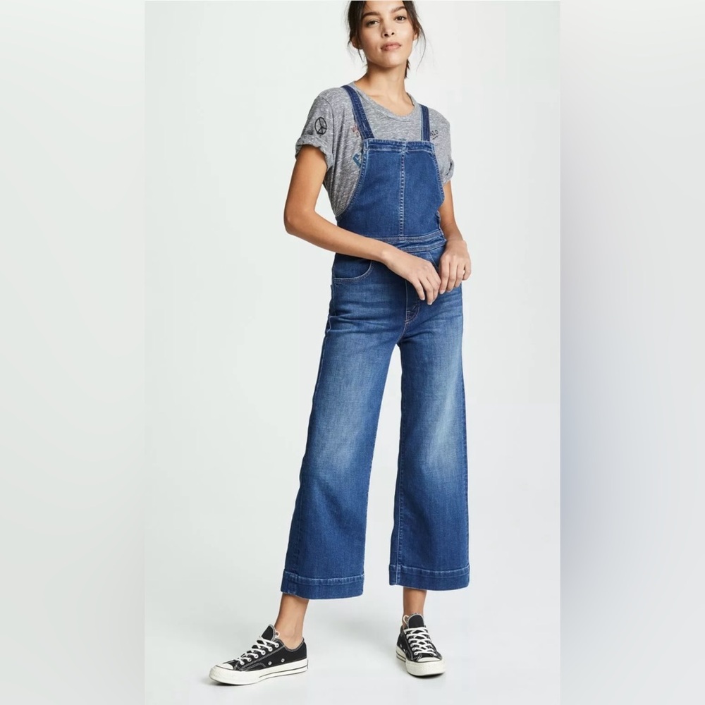 Mother Denim Greaser Overall cropped, size 27